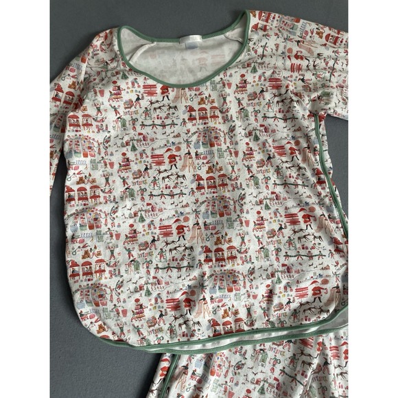 Lake Pajama Set Women XS Holiday Pima Cotton Pant Christmas Hygge Cozy Core Soft - Picture 2 of 16